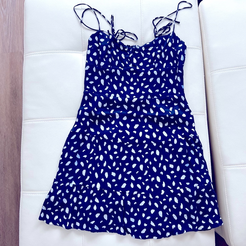 Blue mini dress